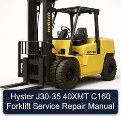Hyster J30-35 40XMT C160 Forklift Service Repair Workshop Manual PDF