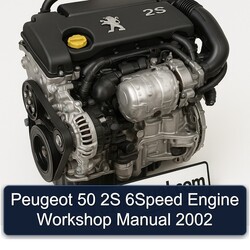 2002 Peugeot 50 2S 6SPEED Engine Service Repair Workshop Manual PDF