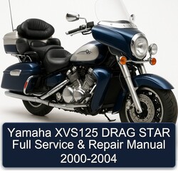 2000-2004 Yamaha XVS Models XVS125 Drag Star Service Repair Workshop Manual PDF