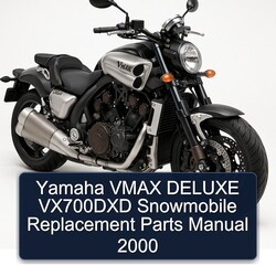2000 Yamaha Vmax Deluxe VX700DXD Snowmobile Replacement Parts Catalog PDF