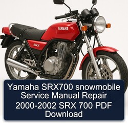 2000-2002 Yamaha SRX700 Snowmobile - SRX 700 Service Repair Workshop Manual PDF