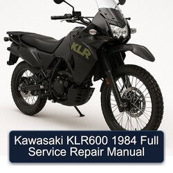 1984 Kawasaki KLR Series KLR600 Service Repair Workshop Manual PDF