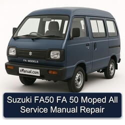 Garelli Moped Suzuki FA50 FA 50 All Service Repair Workshop Manual PDF