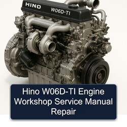 Hino W06D TI Engine Service Repair Workshop Manual PDF