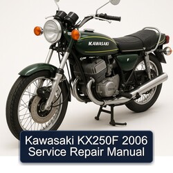 2006 Kawasaki KX Series KX250F Service Repair Workshop Manual PDF