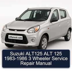 1983-1986 Suzuki ALT Models ALT125 125 - 3 Wheeler Service Repair Workshop Manual PDF