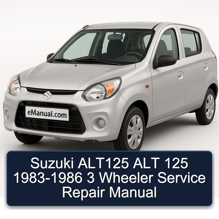 1983-1986 Suzuki ALT Models ALT125 125 - 3 Wheeler Service Repair Workshop Manual PDF