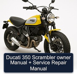 Ducati Scrambler 350 Owner Owner's Manual PDF