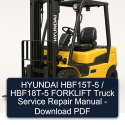 Hyundai Hbf15t-5 / Hbf18t-5 Forklift Truck Service Repair Workshop Manual PDF