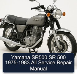 1975-1983 Yamaha SR Models SR500 500 - All Service Repair Workshop Manual PDF