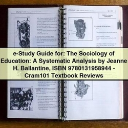 Ducati 350 E-STUDY Sociology Education: Systematic Analysis Jeanne H. Ballantine Service Repair Workshop Manual PDF