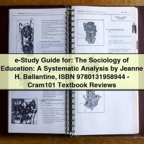 Ducati 350 E-STUDY Sociology Education: Systematic Analysis Jeanne H. Ballantine Service Repair Workshop Manual PDF