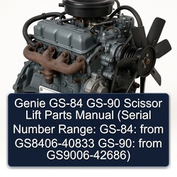 Ford LRG 425 Genie GS-84 GS-90 Scissor Lift Parts (serial Number Range: Gs-84: From Gs8406-40833 Gs-90: Gs9006-42686) Catalog PDF