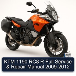 2009-2012 KTM 1190 RC8 R Service Repair Workshop Manual PDF