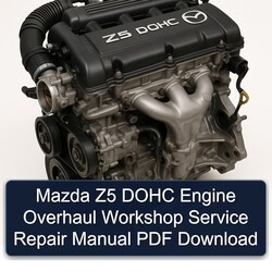 Mazda Z5 DOHC Engine Overhaul Service Repair Workshop Manual PDF