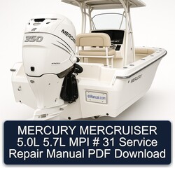 Mercury Mercruiser 5.0l 5.7l MPI 31 Service Repair Workshop Manual PDF