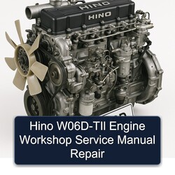 Hino W06D Til Engine Service Repair Workshop Manual PDF
