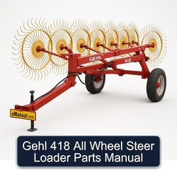 Gehl 418 All Wheel Steer Loader Parts Catalog PDF
