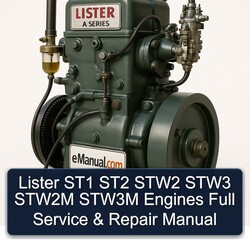 Lister A Series ST1 ST2 STW2 STW3 STW2M STW3M Engines Service Repair Workshop Manual PDF