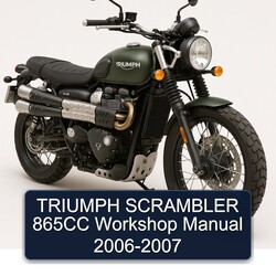 2006-2007 Triumph Scrambler 865CC Service Repair Workshop Manual PDF