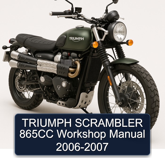 2006-2007 Triumph Scrambler 865CC Service Repair Workshop Manual PDF