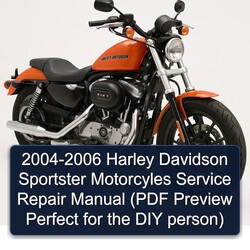 2004-2006 Harley Davidson Sportster Motorcyles ( Preview Perfect DIY Person) Service Repair Workshop Manual PDF