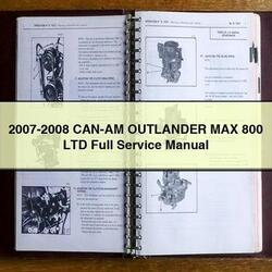 2007-2008 CAN-AM Outlander MAX 800 LTD Service Repair Workshop Manual PDF