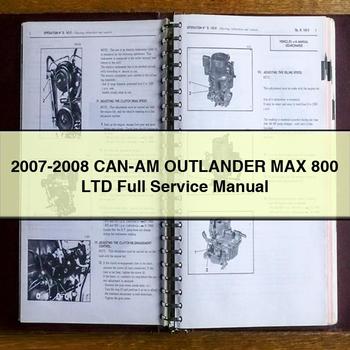 2007-2008 CAN-AM Outlander MAX 800 LTD Service Repair Workshop Manual PDF