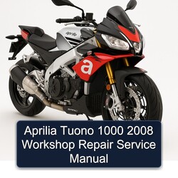2008 Aprilia Tuono 1000 Service Repair Workshop Manual PDF