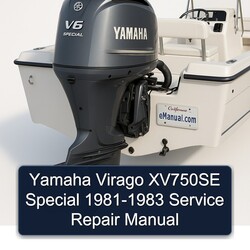 1981-1983 Yamaha Virago XV750SE Special Service Repair Workshop Manual PDF