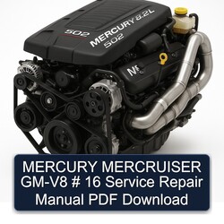 Mercury Mercruiser GM-V8 16 Service Repair Workshop Manual PDF