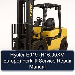 Hyster E019 (h16.00xm Europe) Forklift H16.00XM Europe Service Repair Workshop Manual PDF