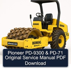 Pioneer PD-9300 PD-71 Original Service Repair Workshop Manual PDF