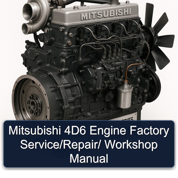 Mitsubishi S 6 Series 4d6 Engine / Service Repair Workshop Manual PDF