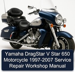 1997-2007 Yamaha Dragstar V Star 650 Motorcycle Service Repair Workshop Manual PDF