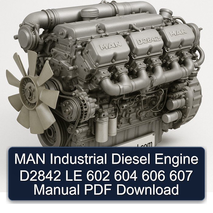 MAN D2842 Industrial Diesel Engine LE 602 604 606 607 Service Repair Workshop Manual PDF