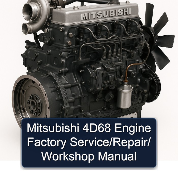 Mitsubishi S 6 Series 4d68 Engine / Service Repair Workshop Manual PDF