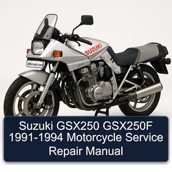 1991-1994 Suzuki GSX Series GSX250 GSX250F - Motorcycle Service Repair Workshop Manual PDF