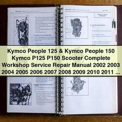 2002-2012 Kymco People 125 150 (p125, P150) Scooter Service Repair Workshop Manual PDF