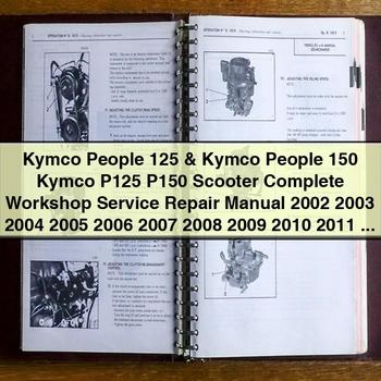 2002-2012 Kymco People 125 150 (p125, P150) Scooter Service Repair Workshop Manual PDF