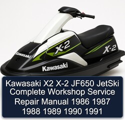 1986-1991 Kawasaki X2 X-2 JF650 Jetski Service Repair Workshop Manual PDF
