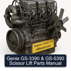 Deutz 413 Genie GS-3390 GS-5390 Scissor Lift Parts Catalog PDF