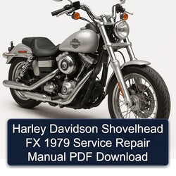 1979 Harley Davidson Model 125 Shovelhead FX Service Repair Workshop Manual PDF
