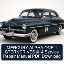 Mercury Alpha ONE 1 Sterndrives 14 Service Repair Workshop Manual PDF
