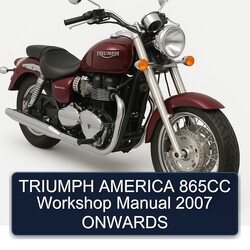 2007 Triumph America 865CC Onwards Service Repair Workshop Manual PDF