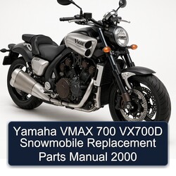 2000 Yamaha Vmax 700 VX700D Snowmobile Replacement Parts Catalog PDF