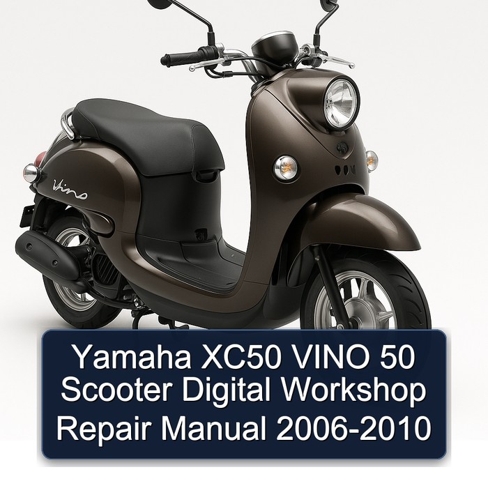 2006-2010 Yamaha Vino XC50 50 Scooter Digital Service Repair Workshop Manual PDF