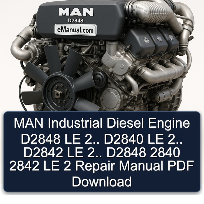 MAN D2848 Industrial Diesel Engine LE 2.. D2840 D2842 2840 2842 2 Service Repair Workshop Manual PDF
