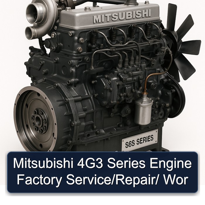 Mitsubishi S 6 Series 4g3 Engine / Wor Service Repair Workshop Manual PDF