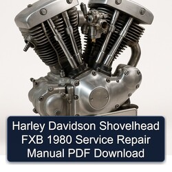 1980 Harley Davidson Shovelhead FXB Service Repair Workshop Manual PDF